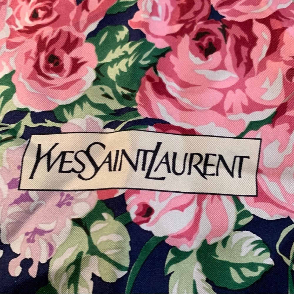 Yves Saint Laurent #3 Floral Scarf brand new